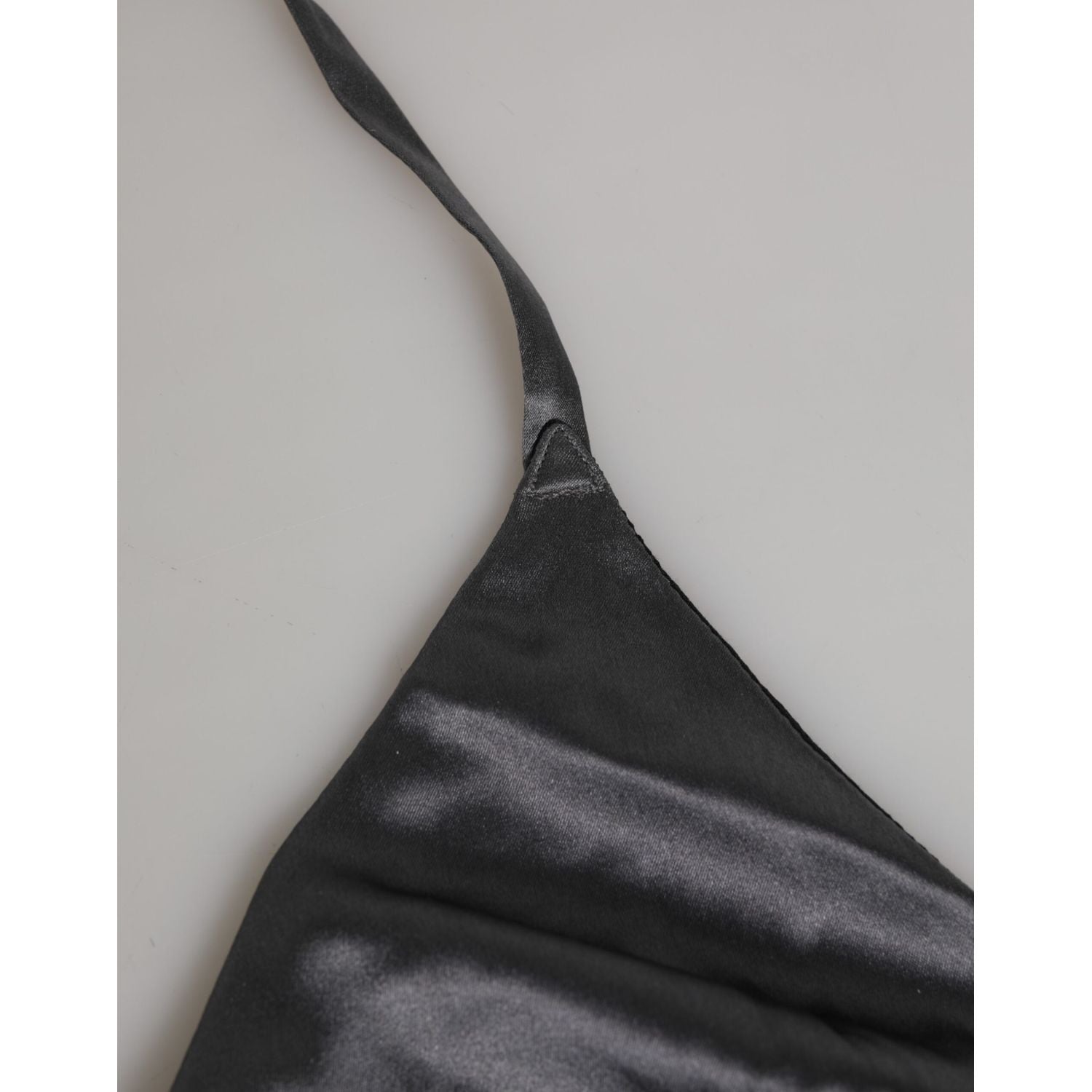 Dolce & Gabbana Black Silk Satin Triangle Soft Cup Underwear