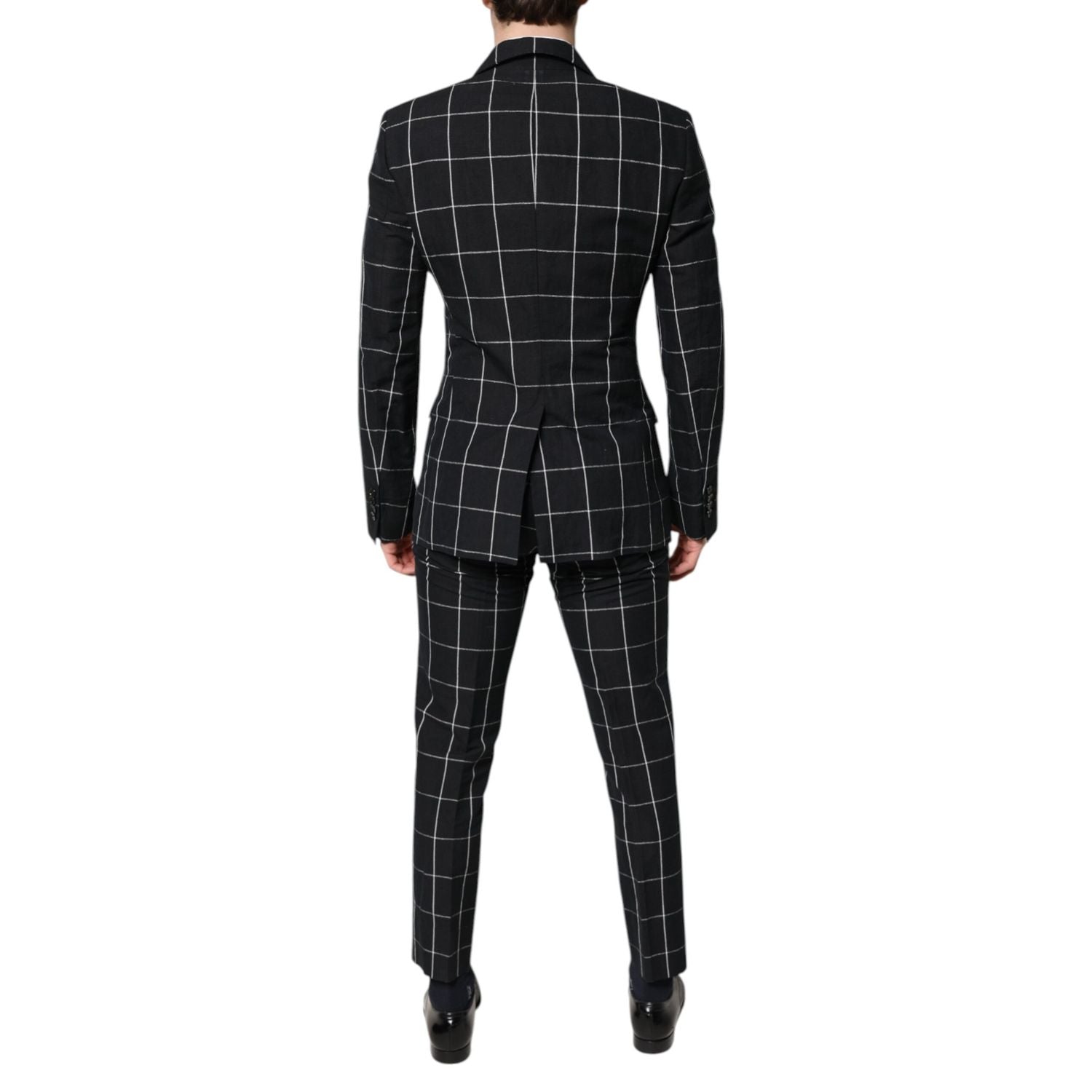 Dolce & Gabbana Black TAORMINA Double Breasted 2 Piece Suit