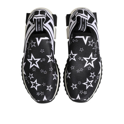 Dolce & Gabbana Black White Sorrento Low Top Sneakers Shoes