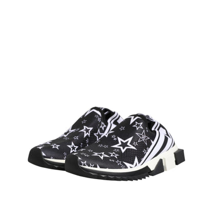 Dolce & Gabbana Black White Sorrento Low Top Sneakers Shoes