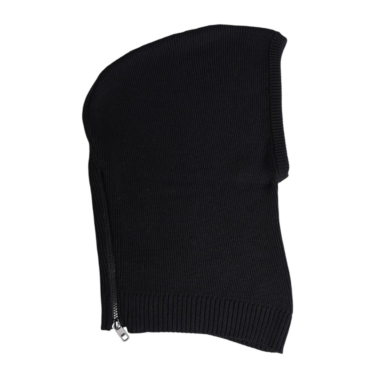 Dolce & Gabbana Black Wool Whole Head Wrap Balaclava Hat Dolce & Gabbana