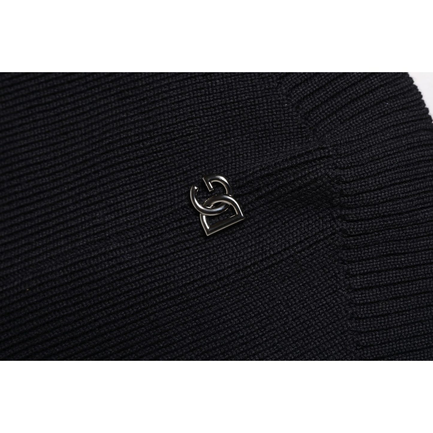 Dolce & Gabbana Black Wool Whole Head Wrap Balaclava Hat Dolce & Gabbana