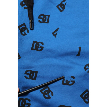 Dolce & Gabbana Blue Logo Print Jogger Men Sweatpants Pants