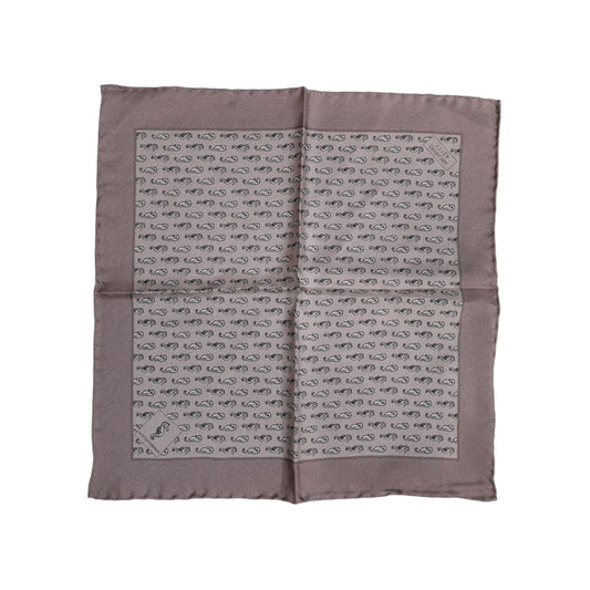 Dolce & Gabbana Brown Sea Horse Silk Square Foulard Scarf Dolce & Gabbana