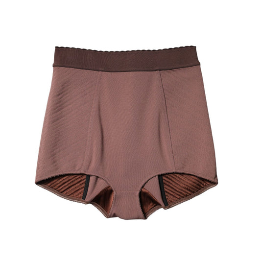 Dolce & Gabbana Brown Viscose High Waisted Hot Pants Shorts