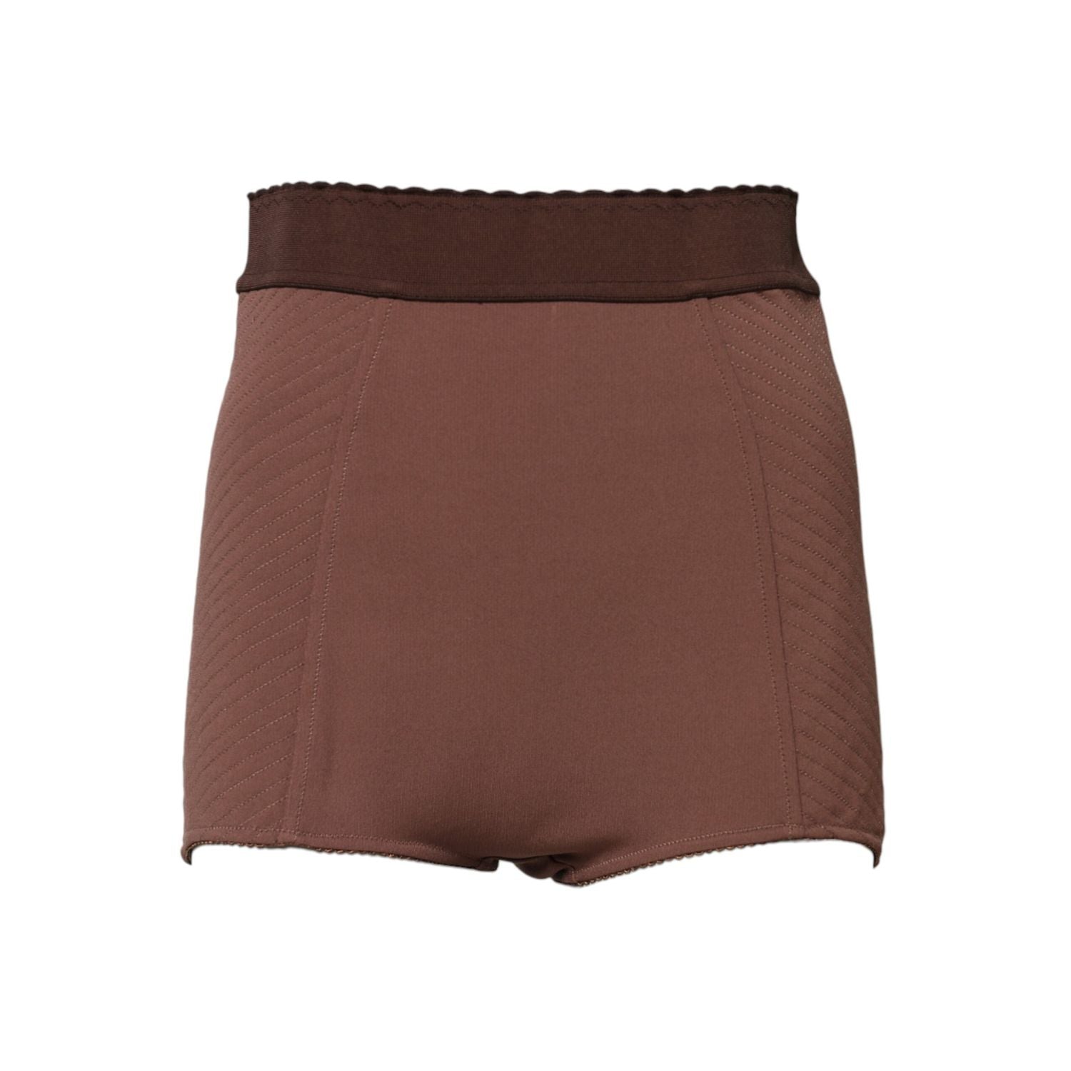 Dolce & Gabbana Brown Viscose High Waisted Hot Pants Shorts