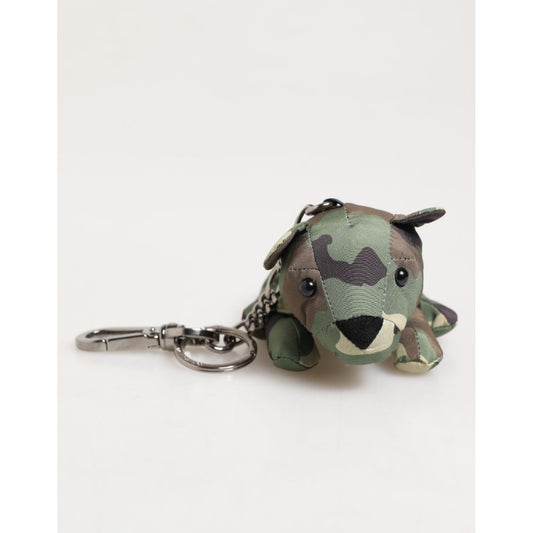 Dolce & Gabbana Camouflage Multicolor Animal Silhouette Keychain Keyring Dolce & Gabbana
