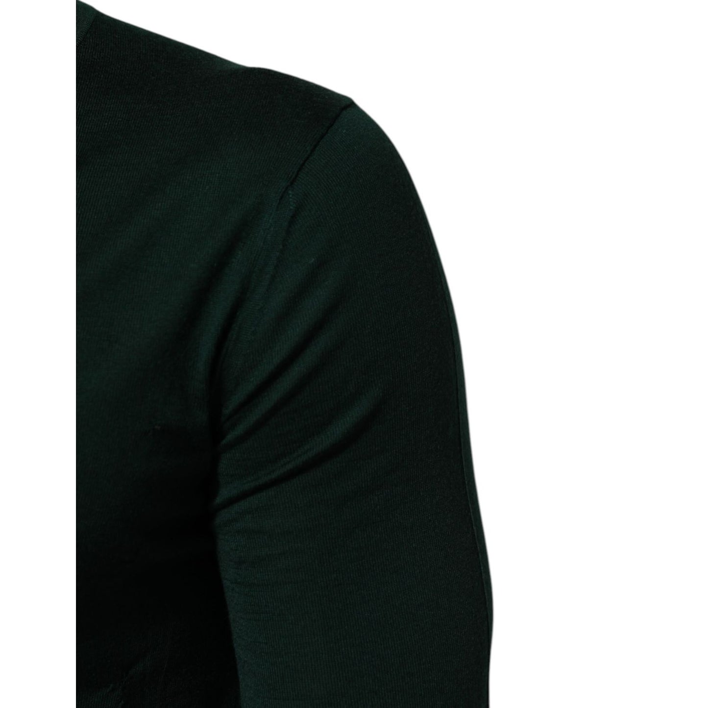 Dolce & Gabbana Dark Green Button Down Men Cardigan Sweater