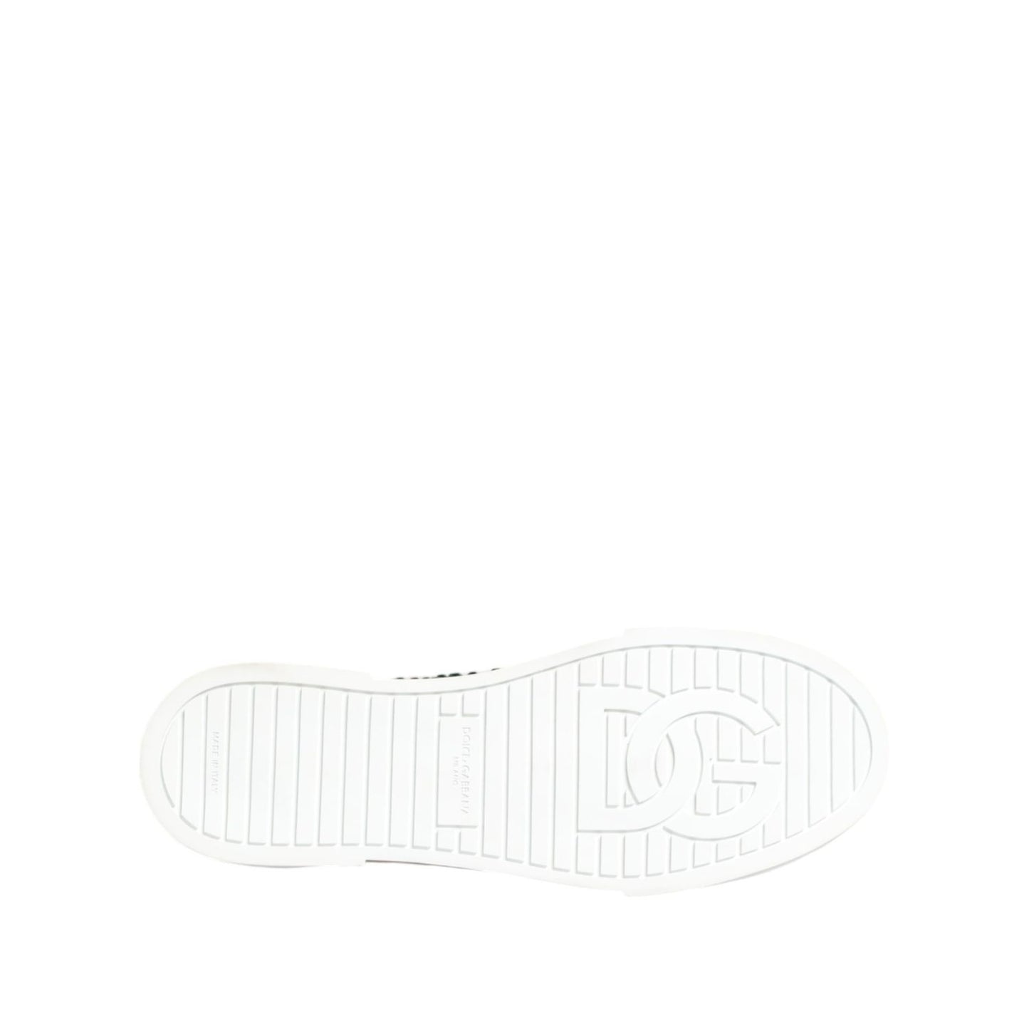 Dolce & Gabbana Green Portofino Crystal DG Logo Sneakers Shoes