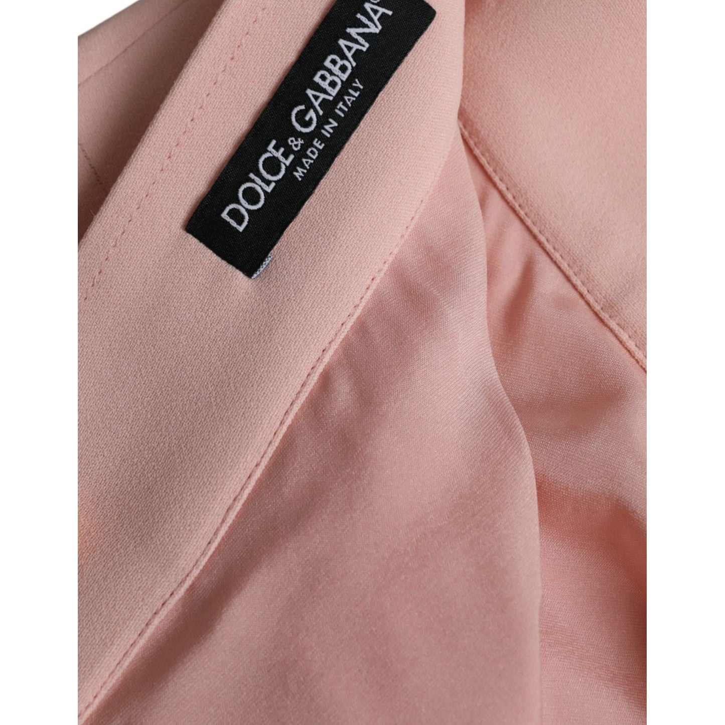 Dolce & Gabbana Light Powder Rose Viscose Pleated Skirt