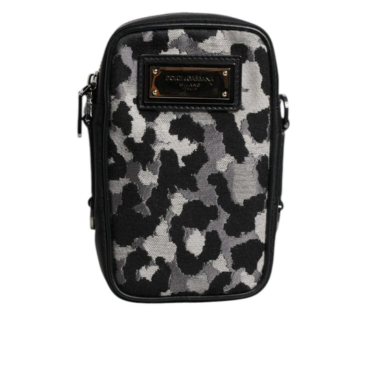 Dolce & Gabbana Multicolor Camouflage Jacquard Logo Plaque Crossbody Bag Dolce & Gabbana