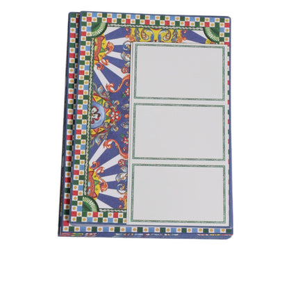 Dolce & Gabbana Multicolor Carretto Siciliano Envelope Post Card Holder