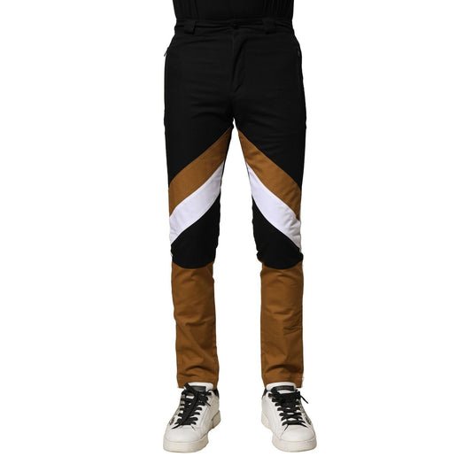 Dolce & Gabbana Multicolor Cotton Slim Fit Men Pants Dolce & Gabbana