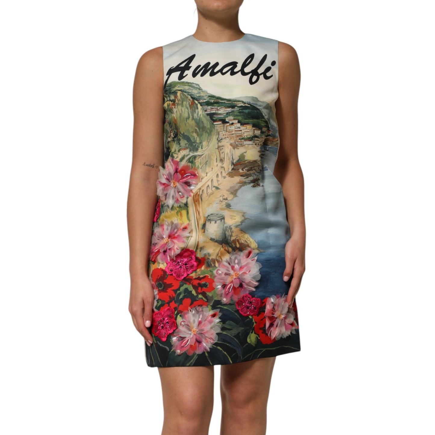 Dolce & Gabbana Multicolor Crystal Embellished Mini Dress