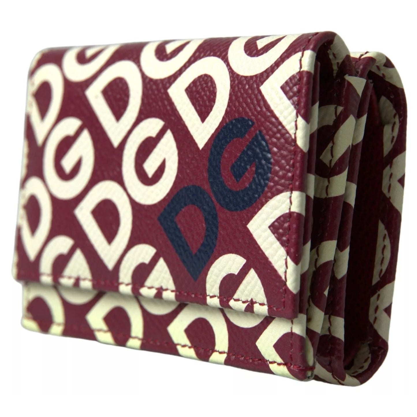 Dolce & Gabbana Multicolor DG Logo Mania French Flap Leather Wallet