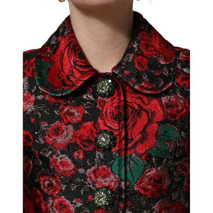 Dolce & Gabbana Multicolor Floral Brocade ButtonBlazer Jacket