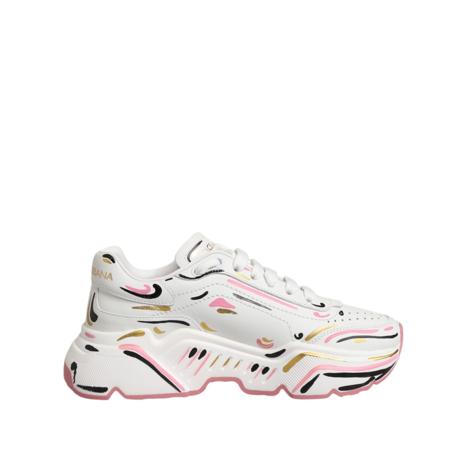 Dolce & Gabbana Multicolor Hand Painted DAYMASTER Sneaker Shoes