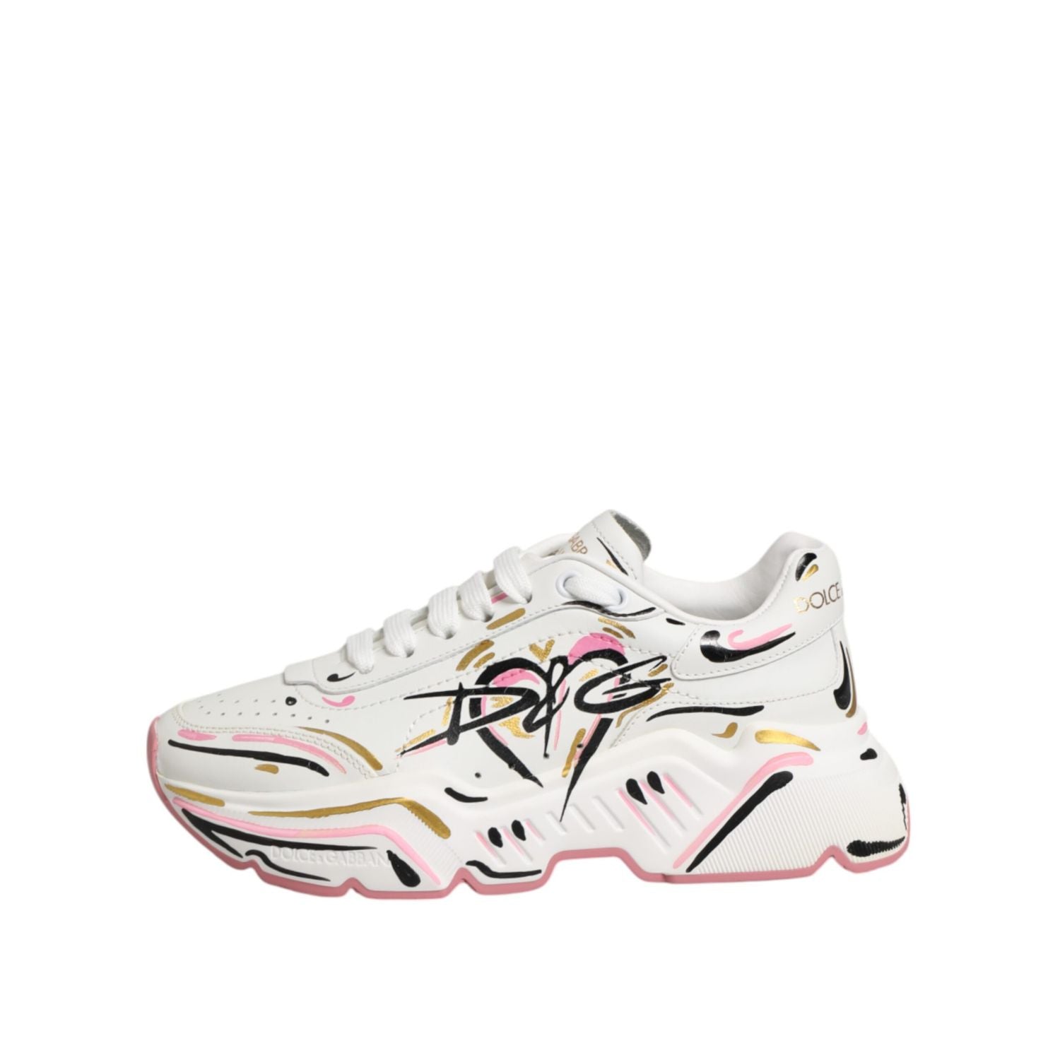 Dolce & Gabbana Multicolor Hand Painted DAYMASTER Sneaker Shoes