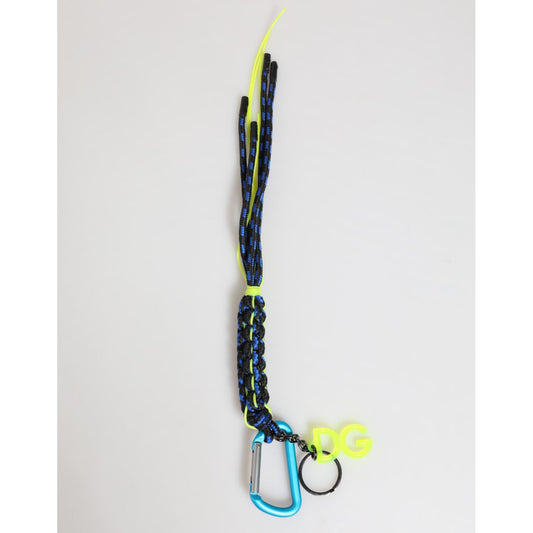 Dolce & Gabbana Multicolor Leather Tape String DG Logo Keychain Keyring Dolce & Gabbana