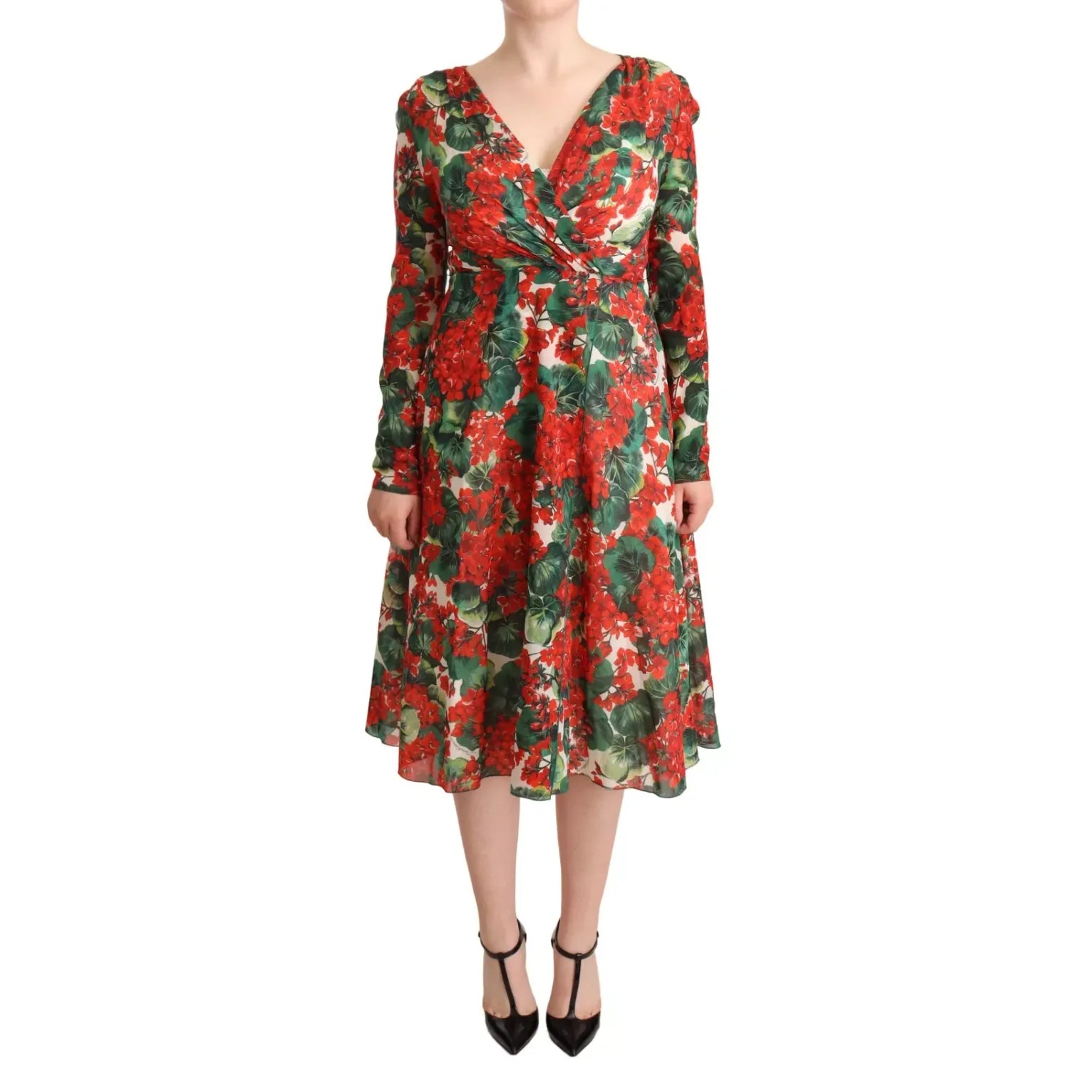 Dolce & Gabbana Multicolor Portofino-Print Shift Dress