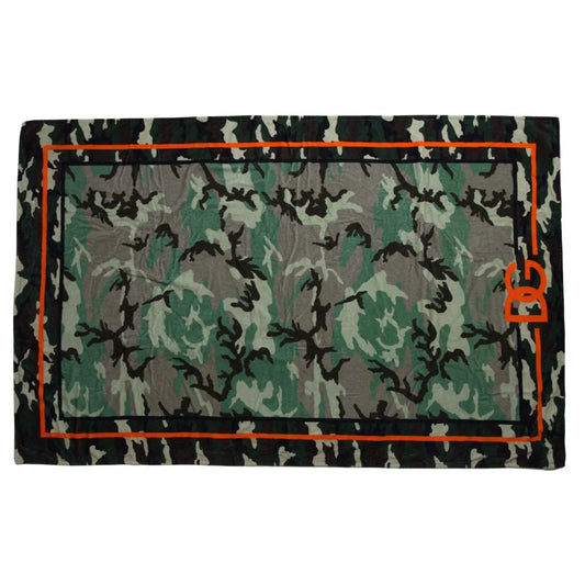 Dolce & Gabbana Multicolor Printed Cotton Wrap Shawl Scarf Dolce & Gabbana