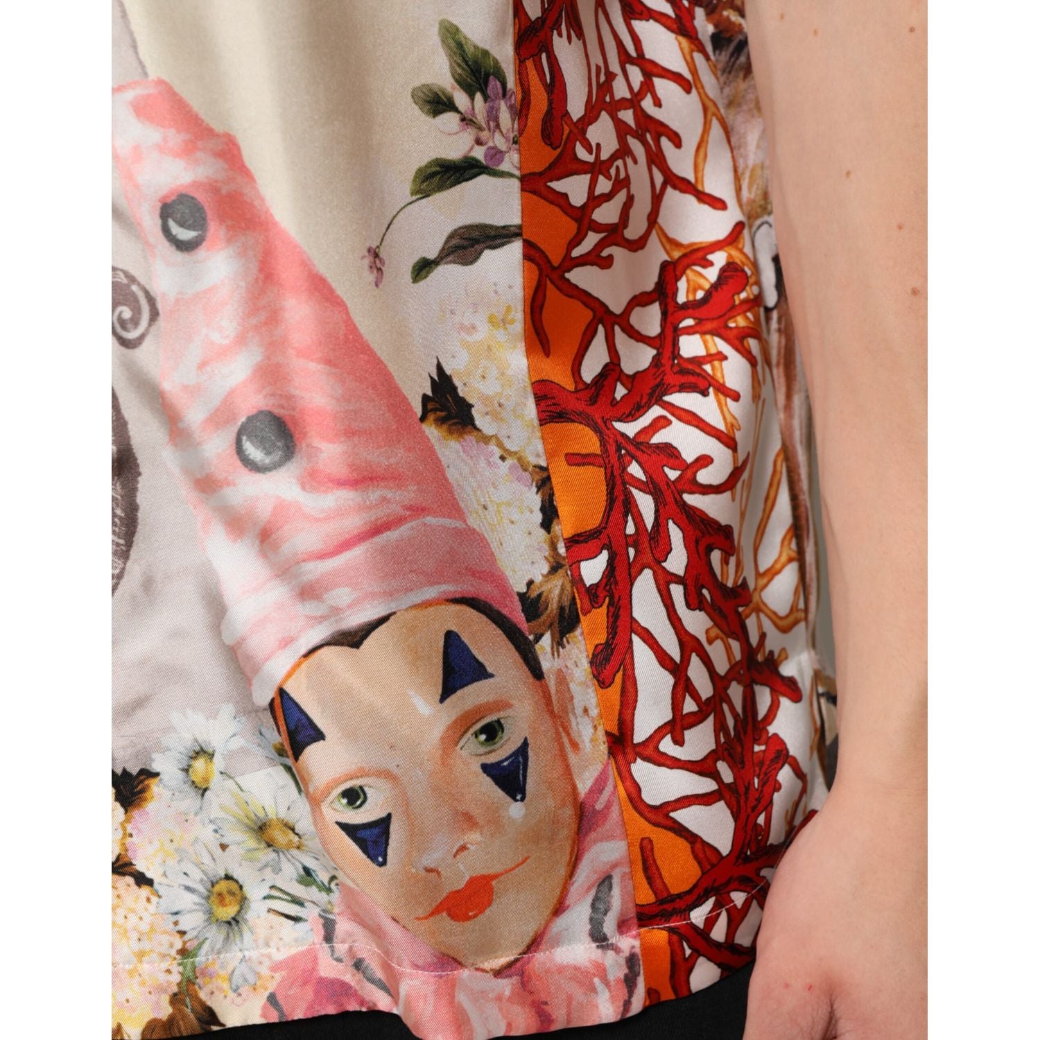 Dolce & Gabbana Multicolor Shell Print Hawaii Casual Shirt