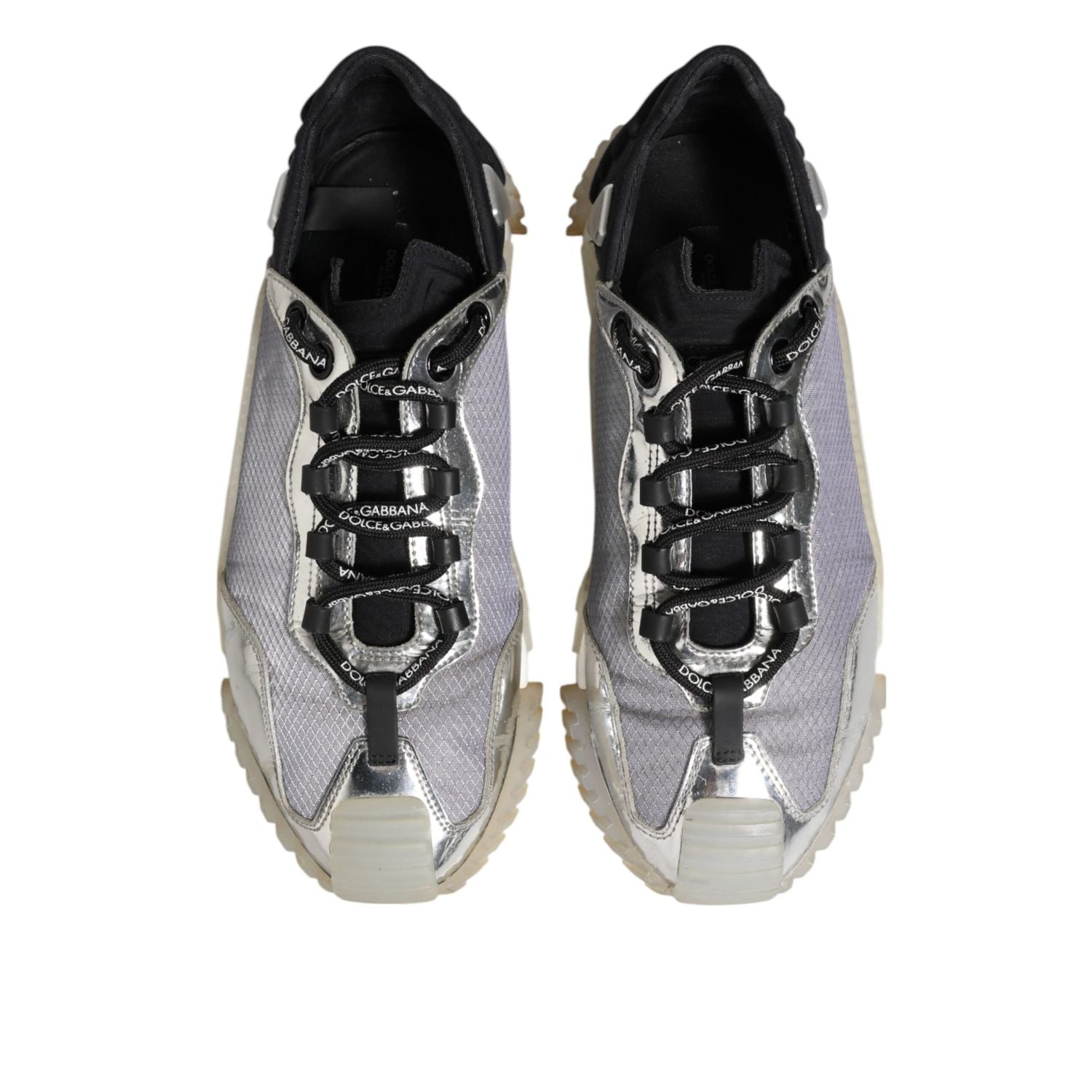 Dolce & Gabbana Multicolor Silver Logo Low Top NS1 Sneakers Shoes