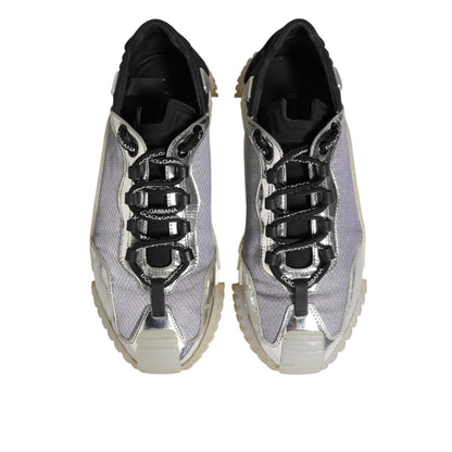 Dolce & Gabbana Multicolor Silver Logo Low Top NS1 Sneakers Shoes