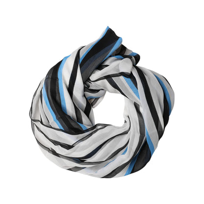 Dolce & Gabbana Multicolor Striped Neck Warmer Wrap Scarf