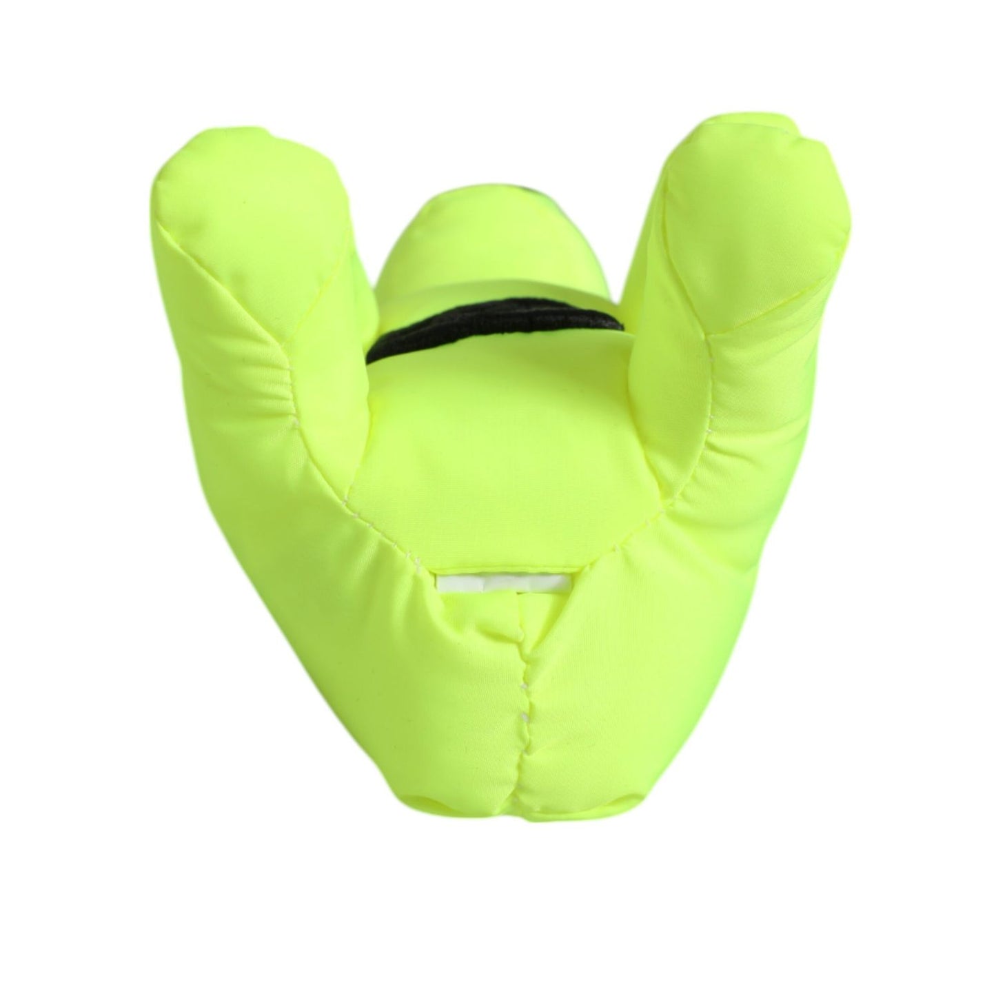 Dolce & Gabbana Neon Green Bear Embroidered Logo Men Keychain Clasp Keyring