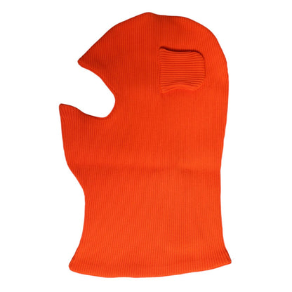 Dolce & Gabbana Orange Cotton Whole Head Wrap Balaclava Hat Dolce & Gabbana