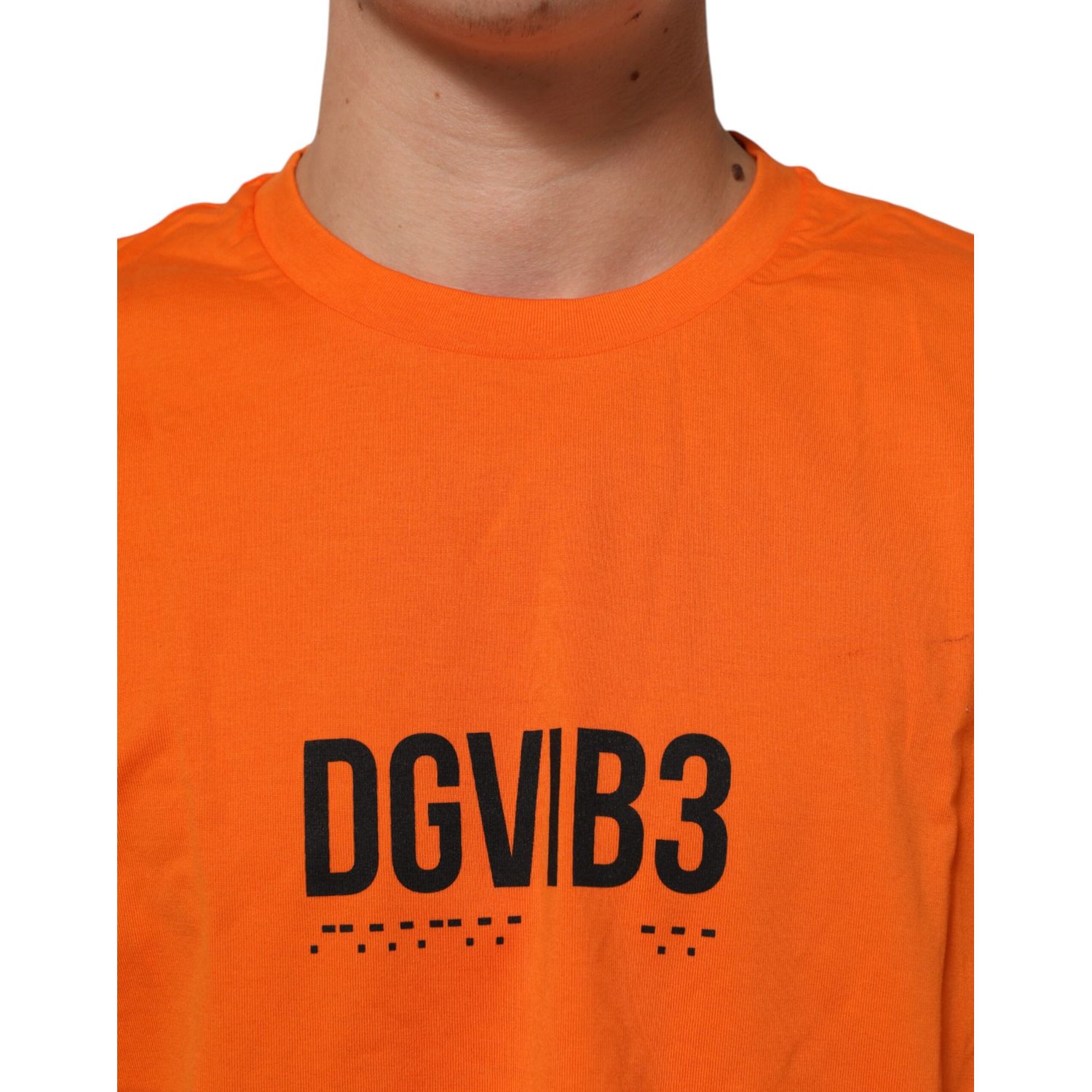 Dolce & Gabbana Orange DGVIB3 Crew Neck Short Sleeves T-shirt