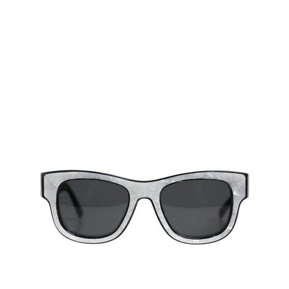 Dolce & Gabbana Pearl White Acetate Frame Domenico Shade Sunglasses
