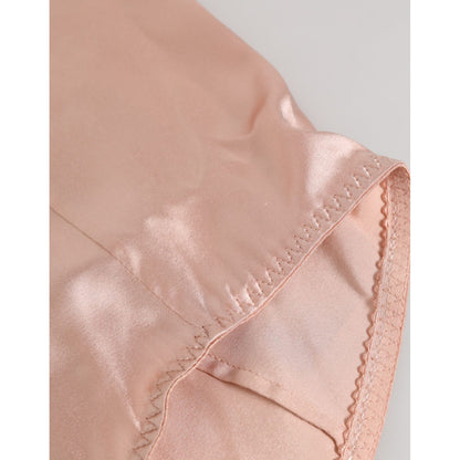 Dolce & Gabbana Pink Acetate High Waist Shorts Panty Underwear