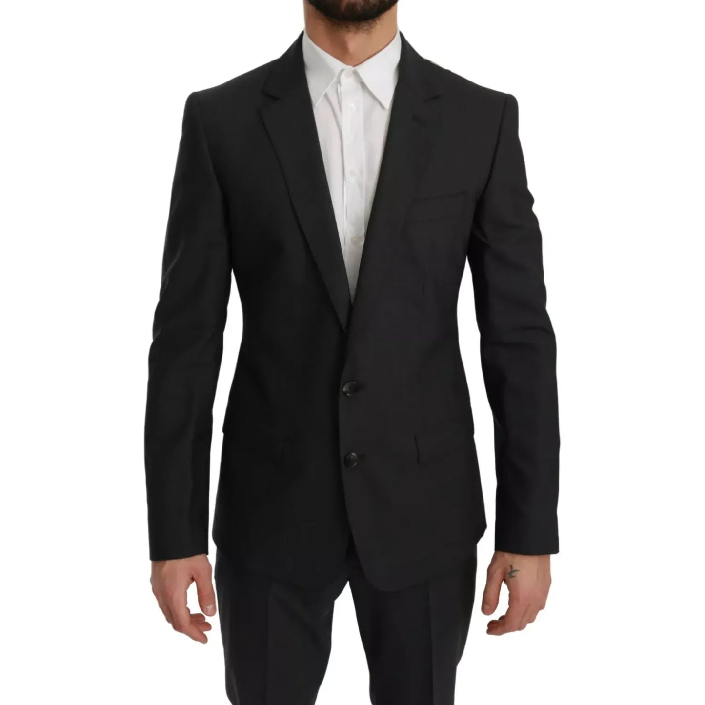 Dolce & Gabbana Slim Fit MARTINI Wool Gray Suit