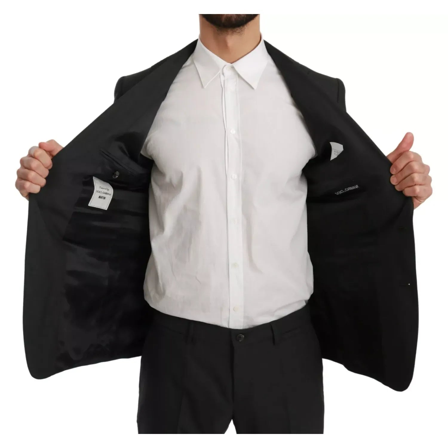 Dolce & Gabbana Slim Fit MARTINI Wool Gray Suit