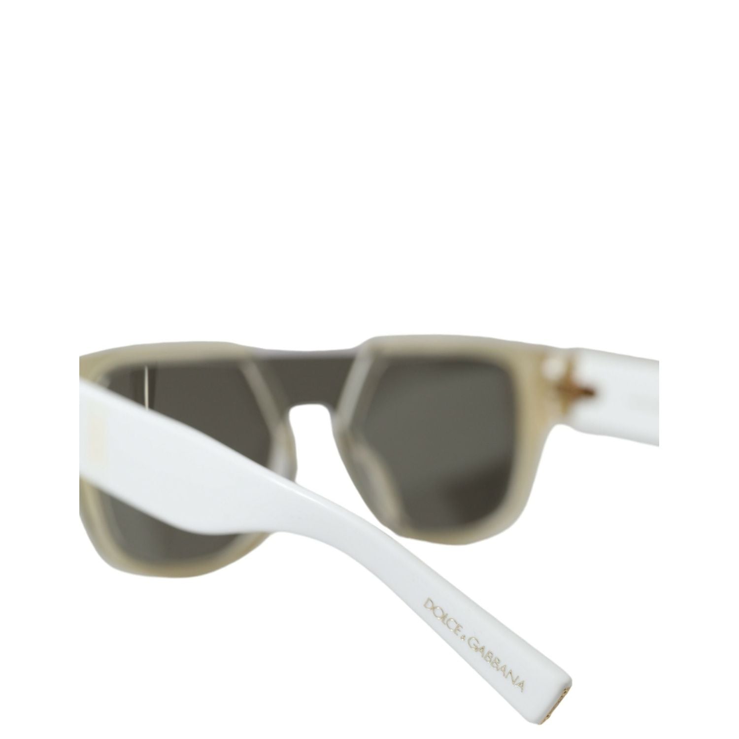 Dolce & Gabbana White Acetate Mirror Lenses DG4356 Sunglasses