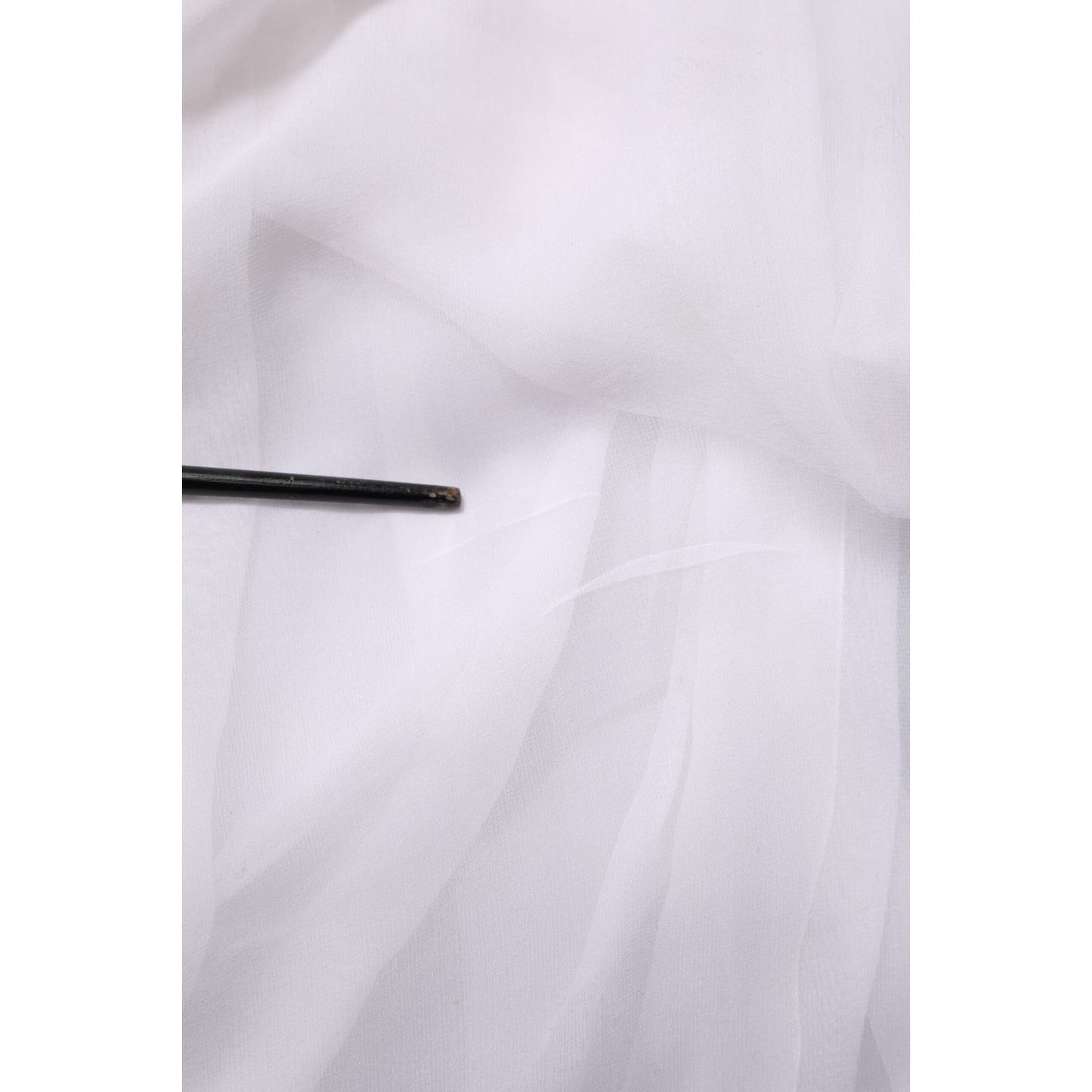 Dolce & Gabbana White Bustier Corset Cropped Chiffon Top