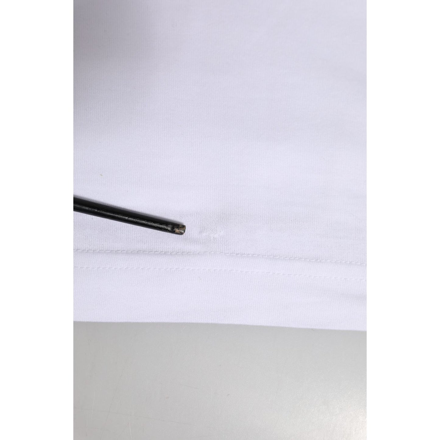 Dolce & Gabbana White Logo Crew Neck Short Sleeves T-shirt