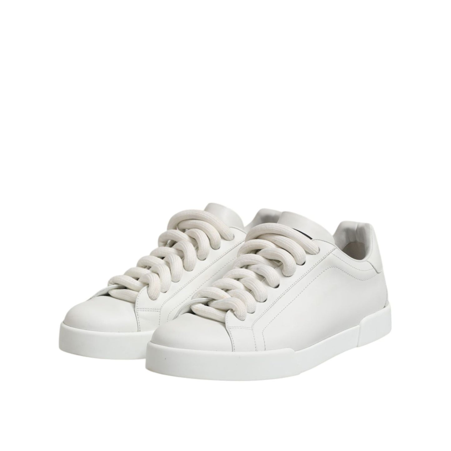 Dolce & Gabbana White Logo Lace Up Low Top Men Sneakers Shoes