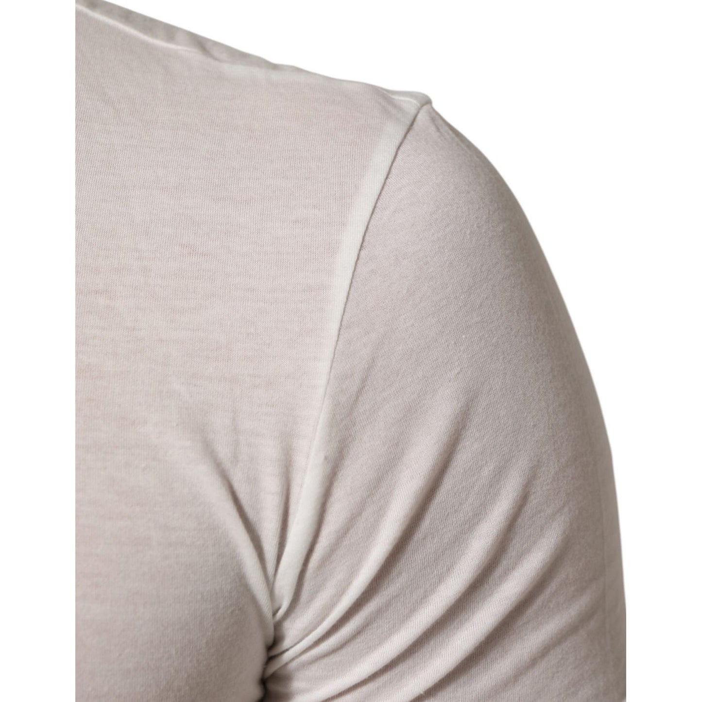 Dolce & Gabbana White Sacred Heart Cotton Crew Neck T-shirt Dolce & Gabbana