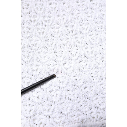 Dolce & Gabbana White Viscose Short Sleeve Crochet Top