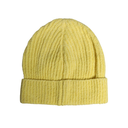 Dolce & Gabbana Yellow Cotton Knitted Winter Beanie Hat Dolce & Gabbana