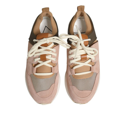 Dondup Multicolor Suede Low Top Women Sneakers Shoes Dondup