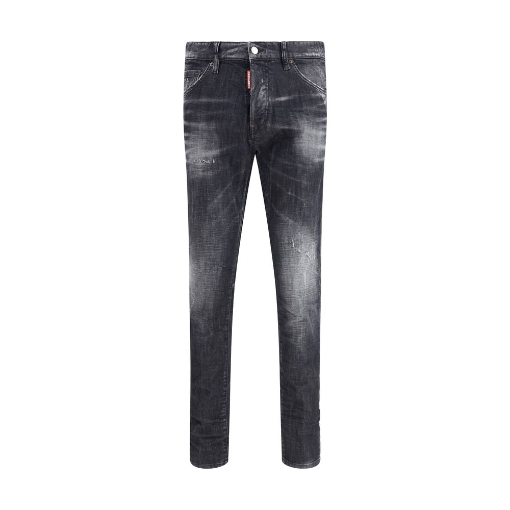 Dsquared² Black Cotton Slim Fit Jeans Dsquared²