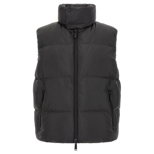 Dsquared² Black Polyester Sleeveless Jacket