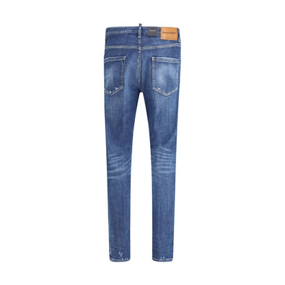Dsquared² Blue Cotton Skinny Jeans Dsquared²