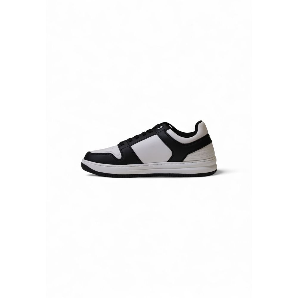 EA7 Emporio Armani Black And White Polyester Athletic Sneakers