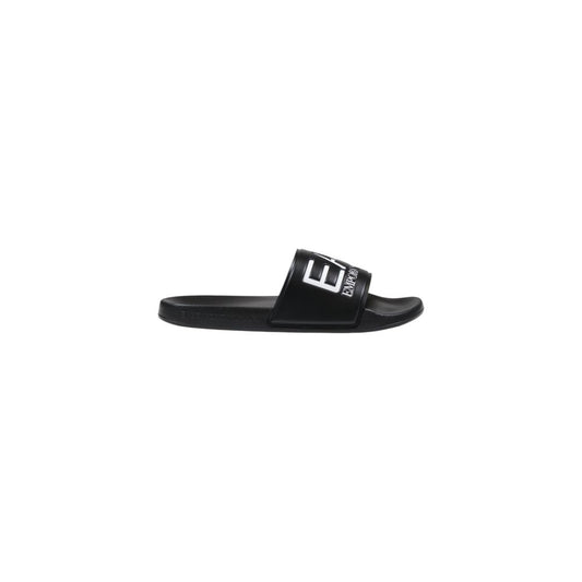 EA7 Emporio Armani Black And White Pvc Slippers EA7 Emporio Armani