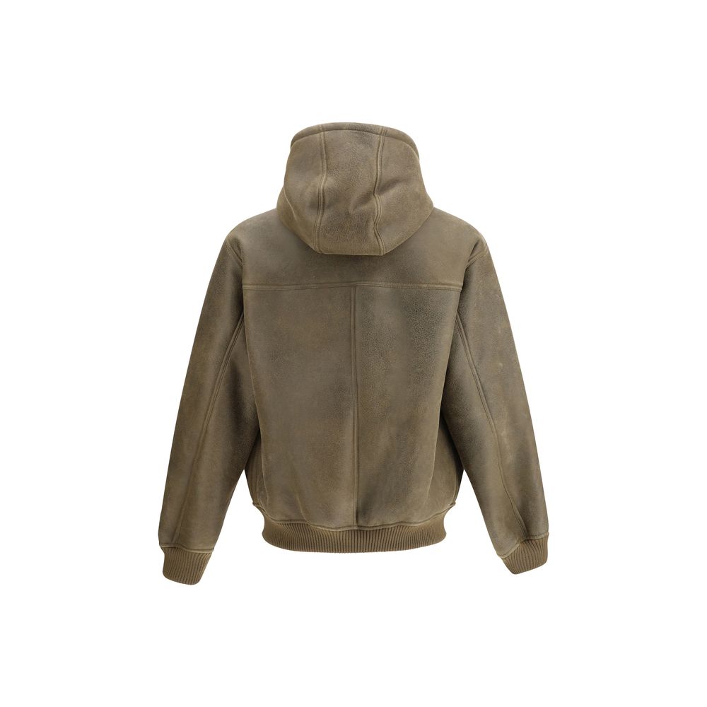 Emporio Armani Brown Lamb Ovis Aries Aries Bomber Emporio Armani